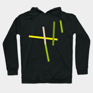 Minimal color sticks Hoodie